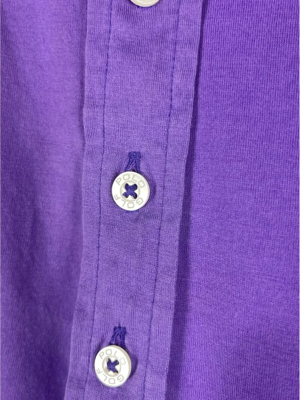 Polo Golf Ralph Lauren Shirt Mens XL Purple Vintage Lisle Cotton Polo